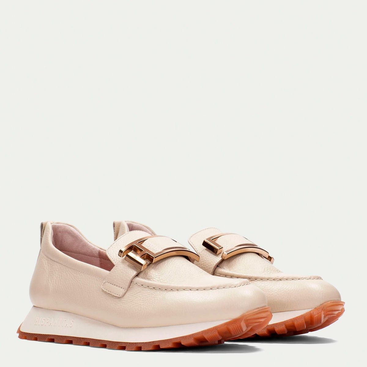 HISPANITAS - Zapato Casual Mujer Cuero Blanco Hispanitas