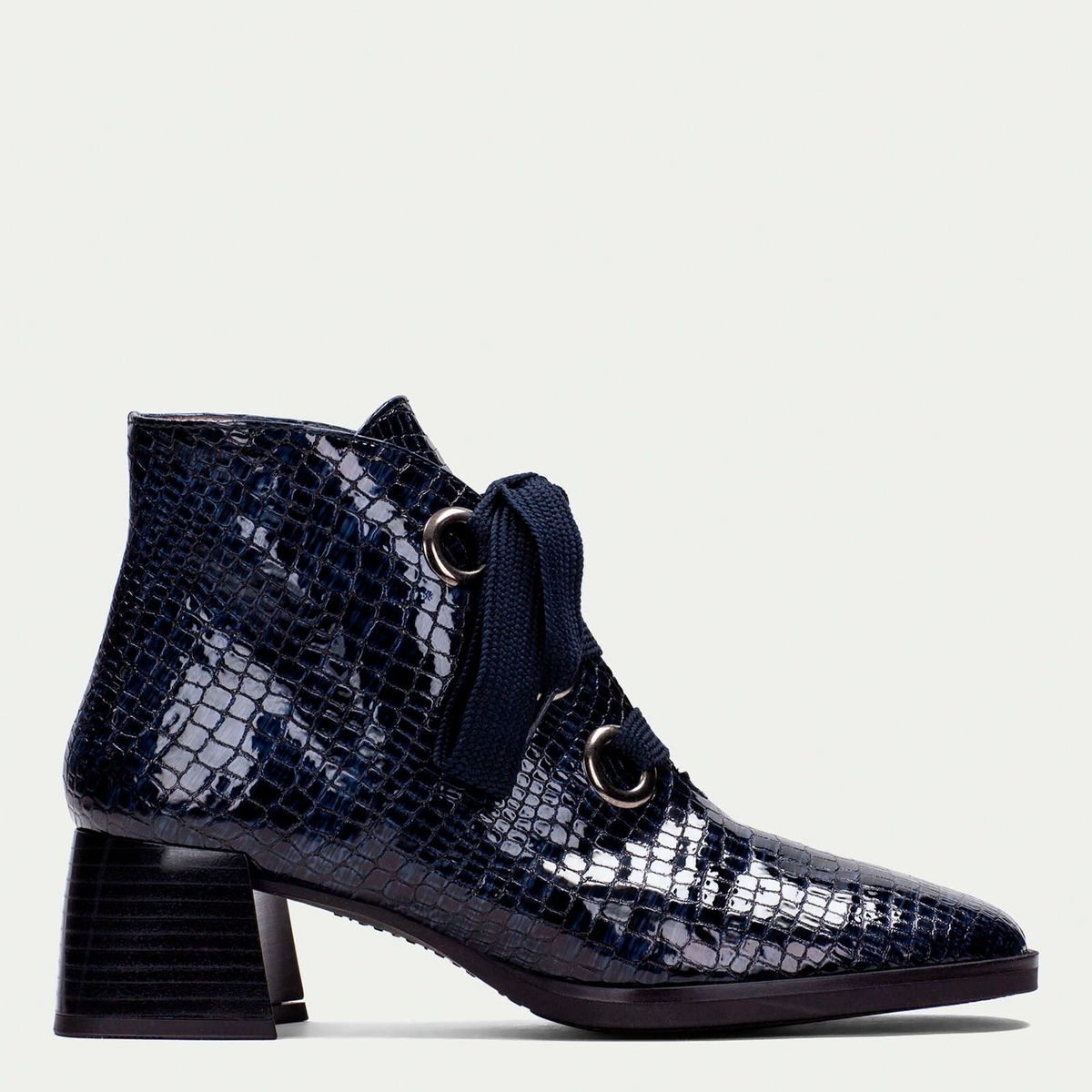 HISPANITAS - Botín Mujer Cuero Azul Hispanitas