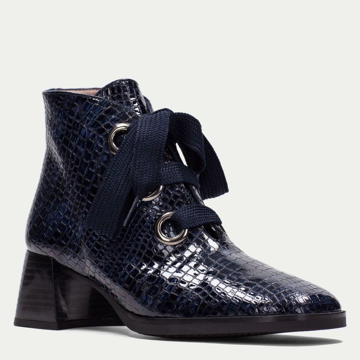 HISPANITAS - Botín Mujer Cuero Azul Hispanitas