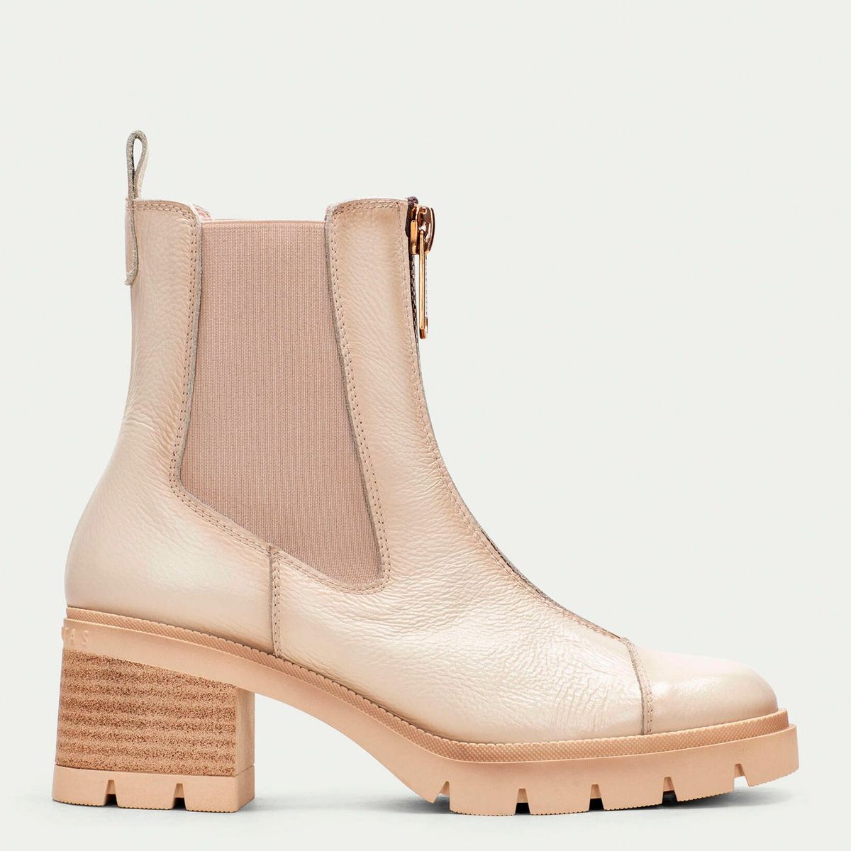 HISPANITAS - Botín Mujer Cuero Blanco Hispanitas