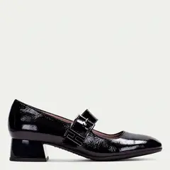 HISPANITAS - Zapato Casual Mujer Cuero Negro