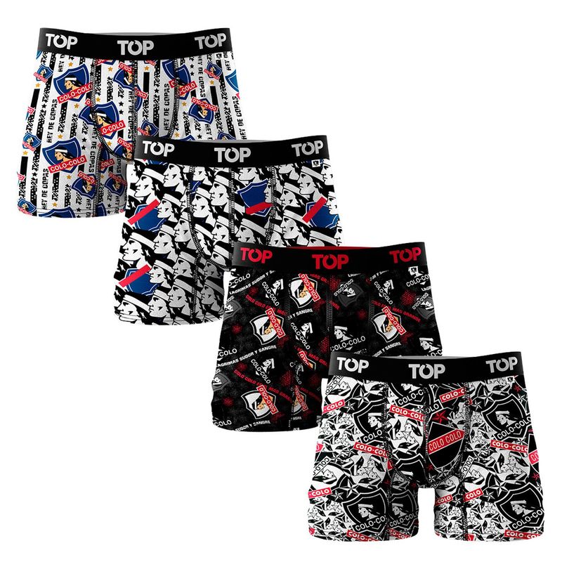 TOP - Pack De 4 Boxer Algodón Hombre Top
