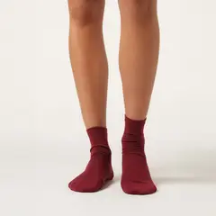CALZEDONIA - Calcetines Cortos con Borde Rematado Mujer
