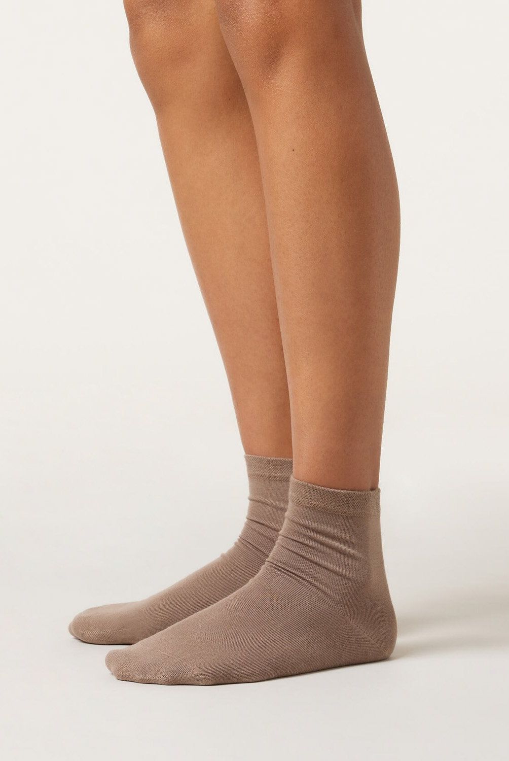 CALZEDONIA - Calcetines Cortos con Borde Rematado Mujer Calzedonia