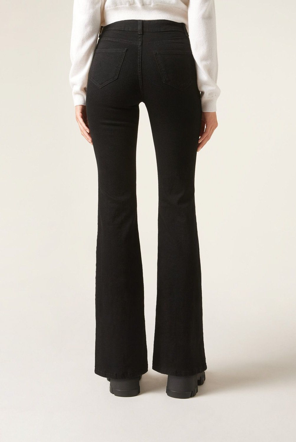 CALZEDONIA - Jeans Elásticos Acampanados Mujer Calzedonia