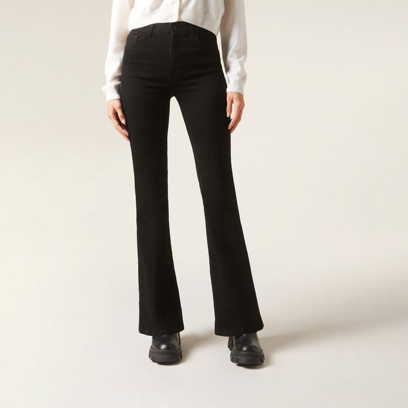CALZEDONIA - Jeans Elásticos Acampanados Mujer Calzedonia