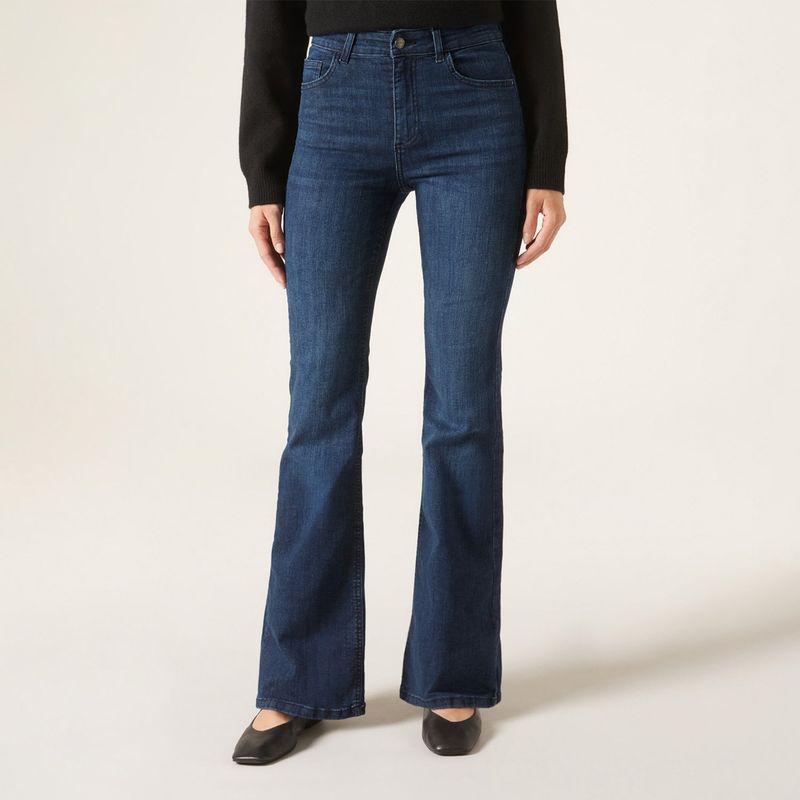 CALZEDONIA - Jeans Elásticos Acampanados Mujer Calzedonia