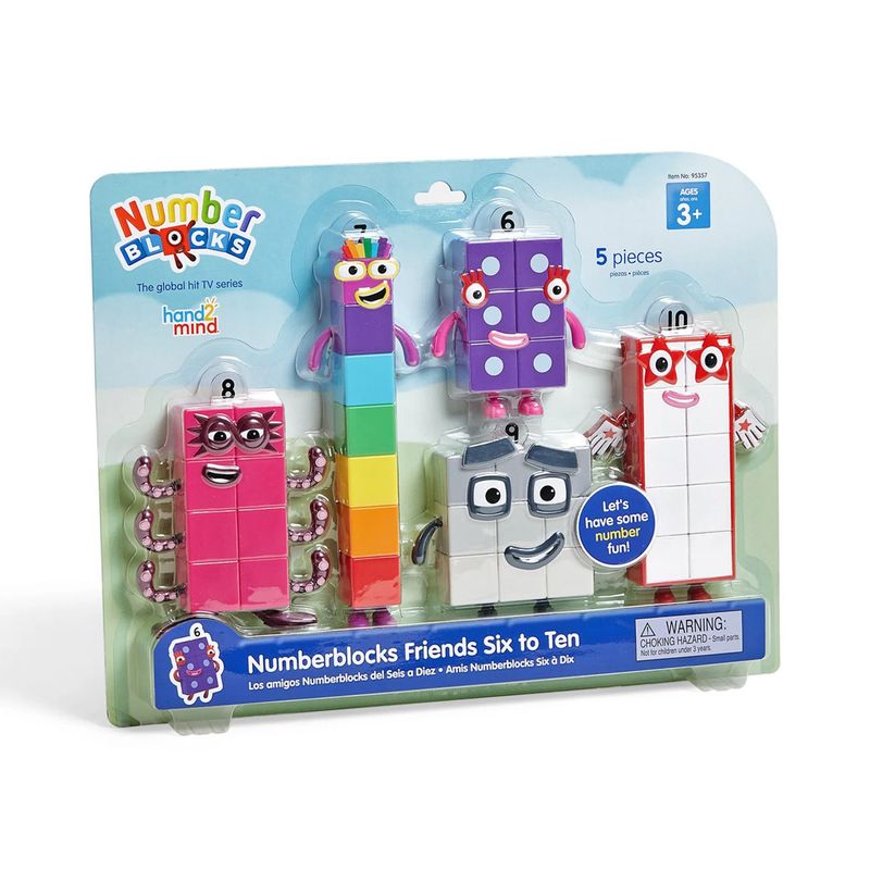 GENERICO - Set De Figuras Amigos Del 6 Al 10 Numberblocks Hand2Mind