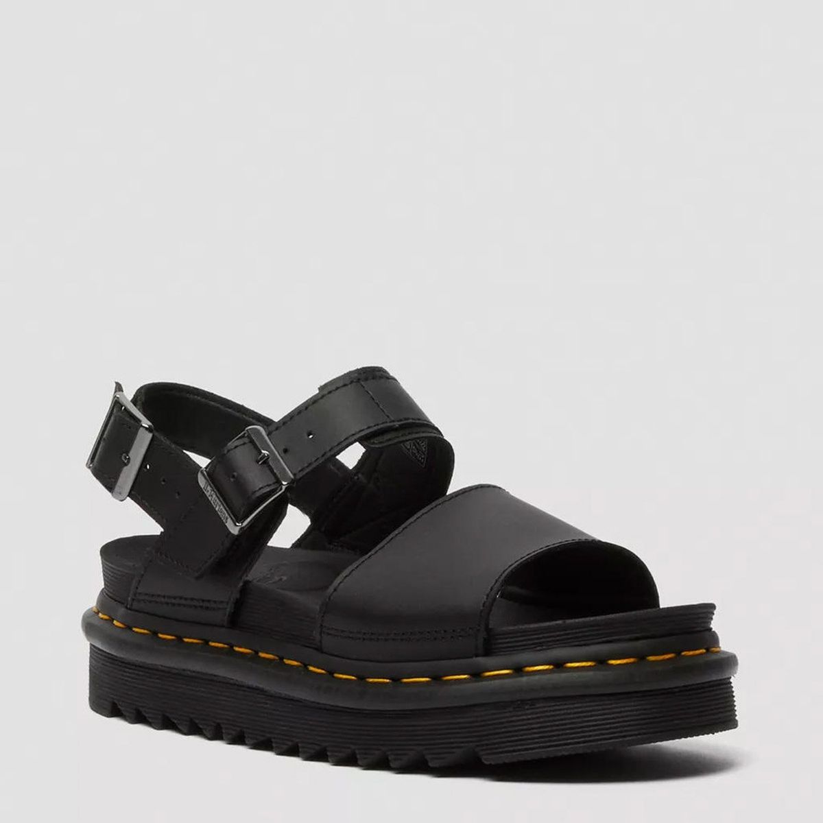 DR MARTENS - Voss Hydro Sandalia Mujer Cuero Negro Dr Martens