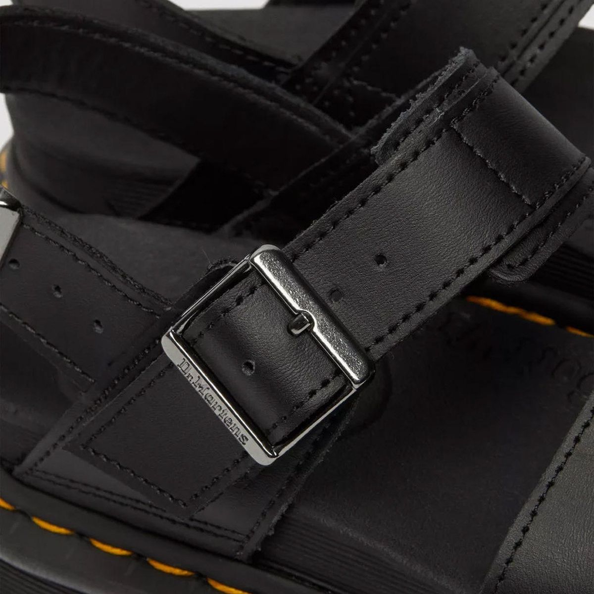 DR MARTENS - Voss Hydro Sandalia Mujer Cuero Negro Dr Martens