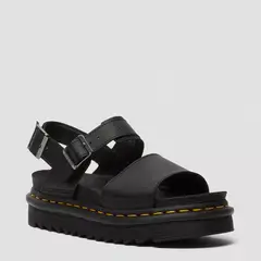 DR MARTENS - Voss Hydro Sandalia Mujer Cuero Negro