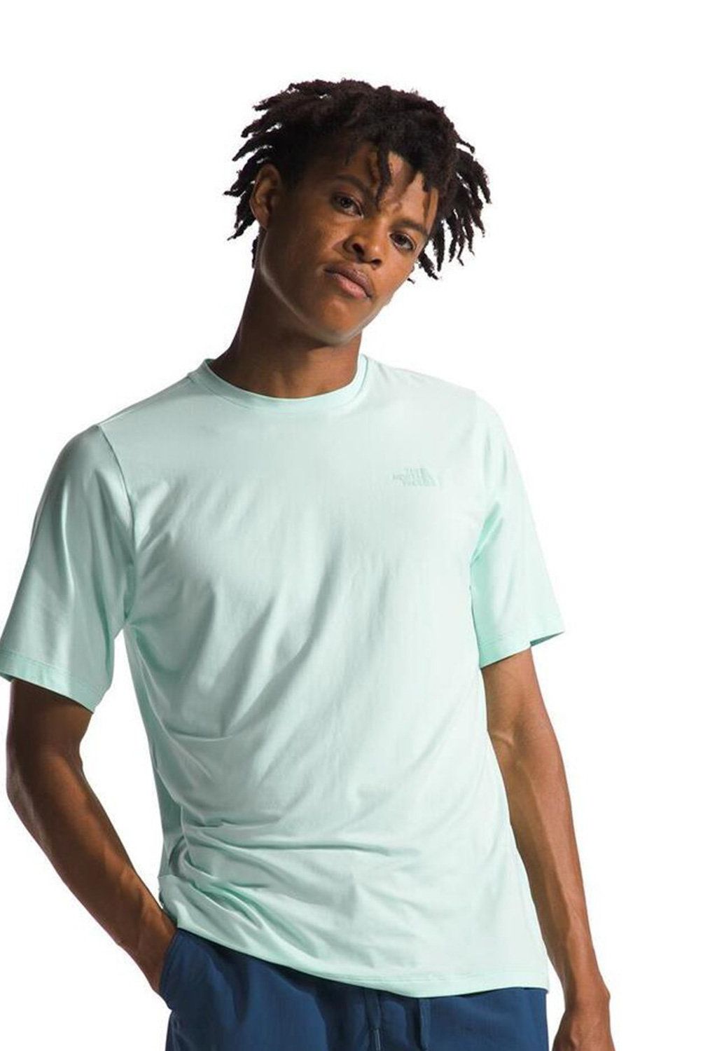 THE NORTH FACE - Polera Manga Corta Deportiva Dune Sky Hombre The North Face