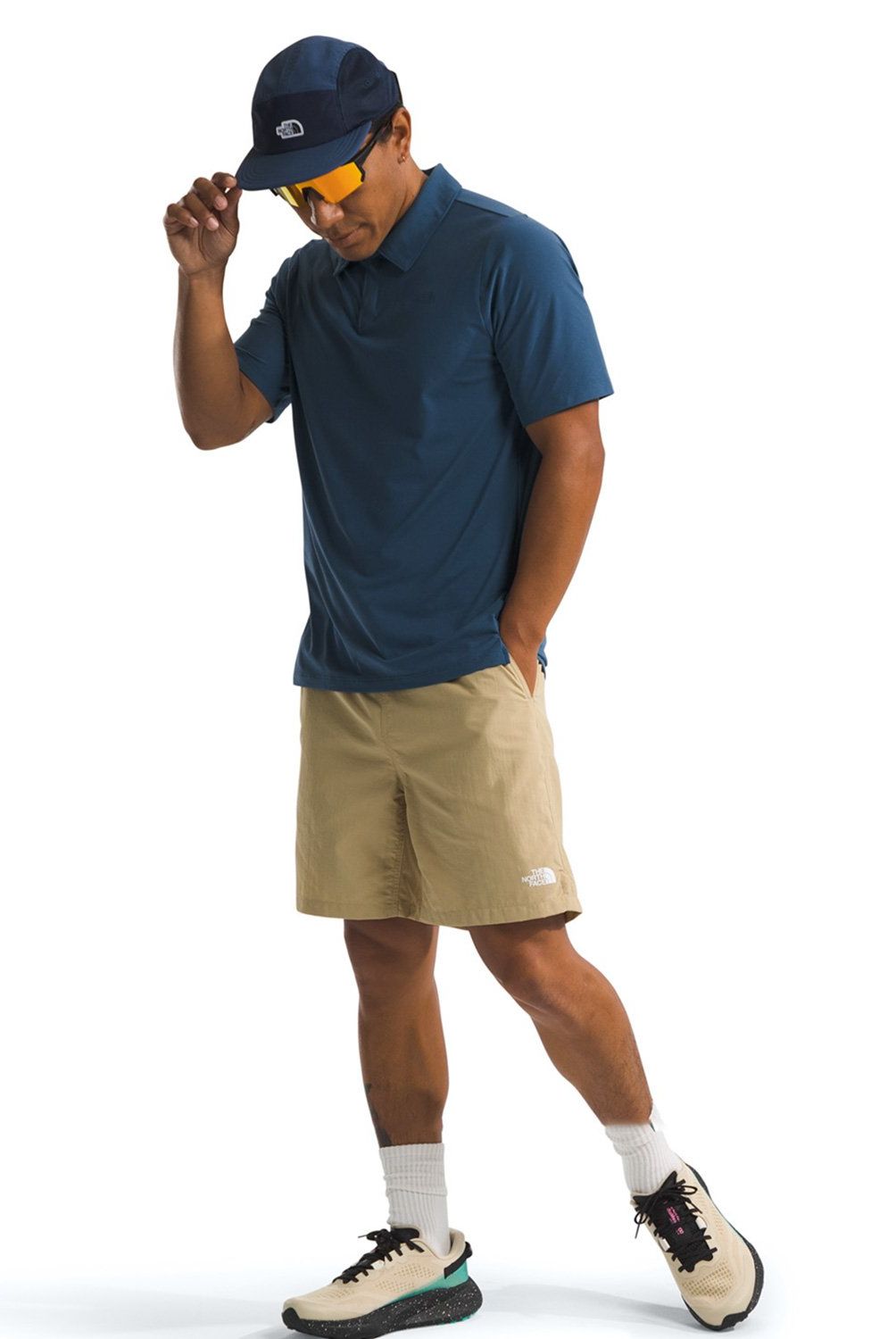 THE NORTH FACE - Polera Manga Corta Deportiva Dune Sky Polo Hombre The North Face
