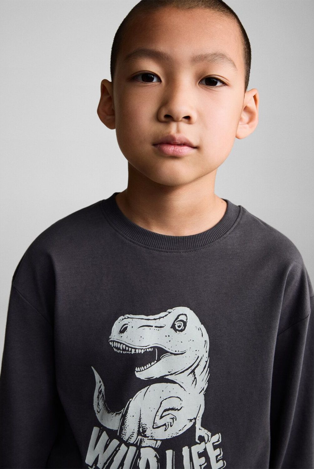 MANGO KIDS - Polera Manga Larga Estampada Niño Mango Kids
