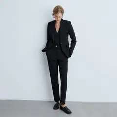 MANGO - Pantalón Recto Traje Mujer