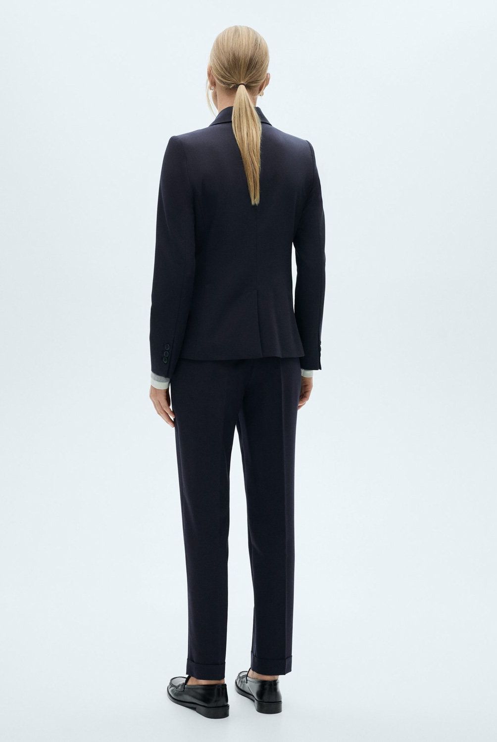 MANGO - Pantalón Recto Traje Mujer Mango