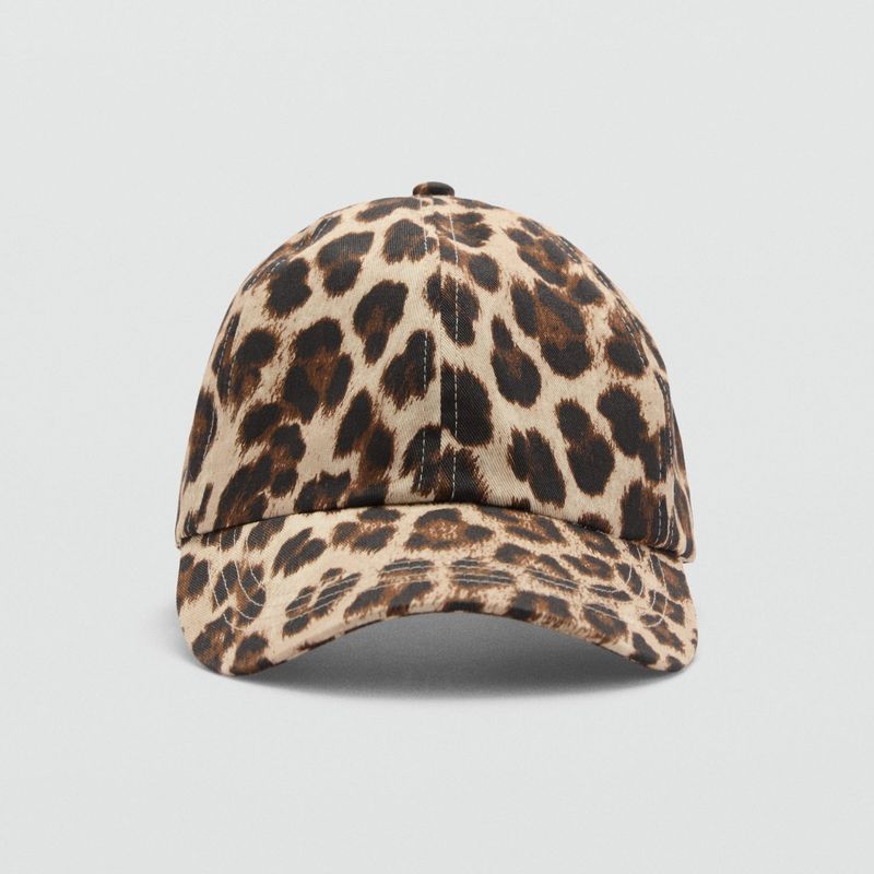 MANGO - Gorra Estampado Leopardo Mujer Mango