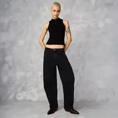 MANGO - Jeans Bet Balloon Tiro Alto Mujer