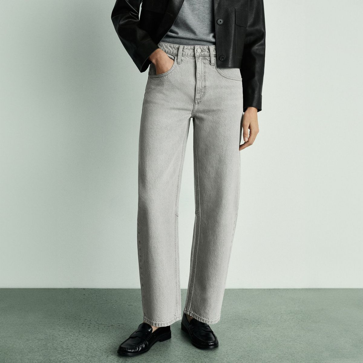 MANGO - Jeans Bet Balloon Tiro Alto Mujer Mango