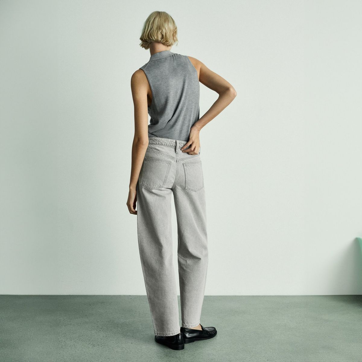 MANGO - Jeans Bet Balloon Tiro Alto Mujer Mango