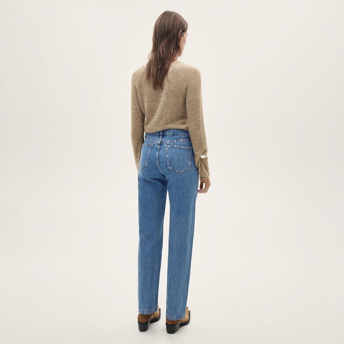 MANGO - Jeans Billie Tachuelas Decorativas Mujer Mango