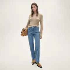 MANGO - Jeans Billie Tachuelas Decorativas Mujer