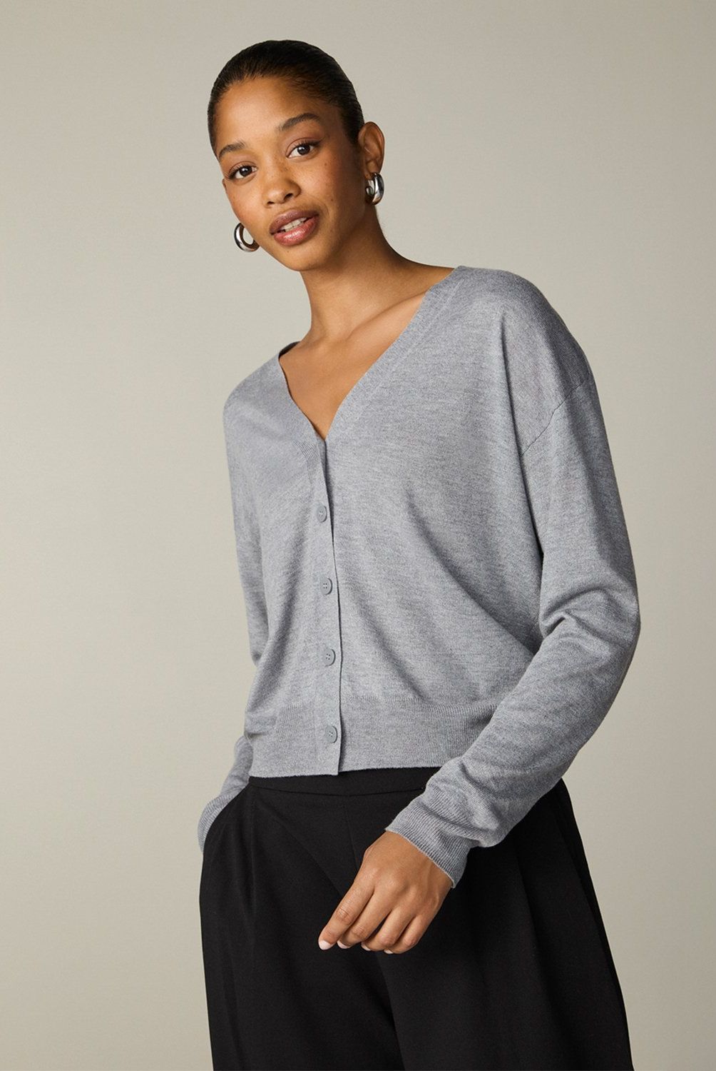 MANGO - Cárdigan Punto Botones Mujer Mango