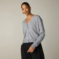 MANGO - Cárdigan Punto Botones Mujer