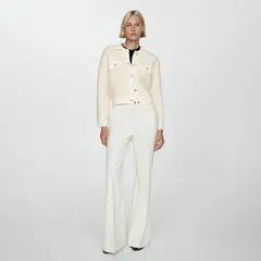 MANGO - Chaqueta Tweed Botones Mujer