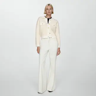 MANGO - Chaqueta Tweed Botones Mujer