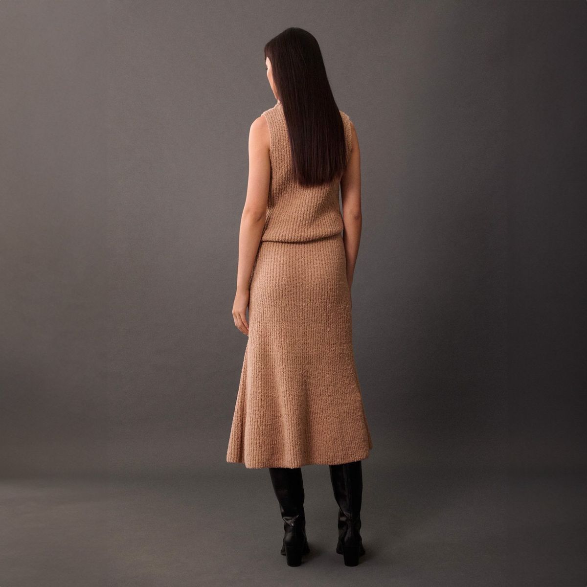 MANGO - Top Canalé Cuello Alto Mujer Mango