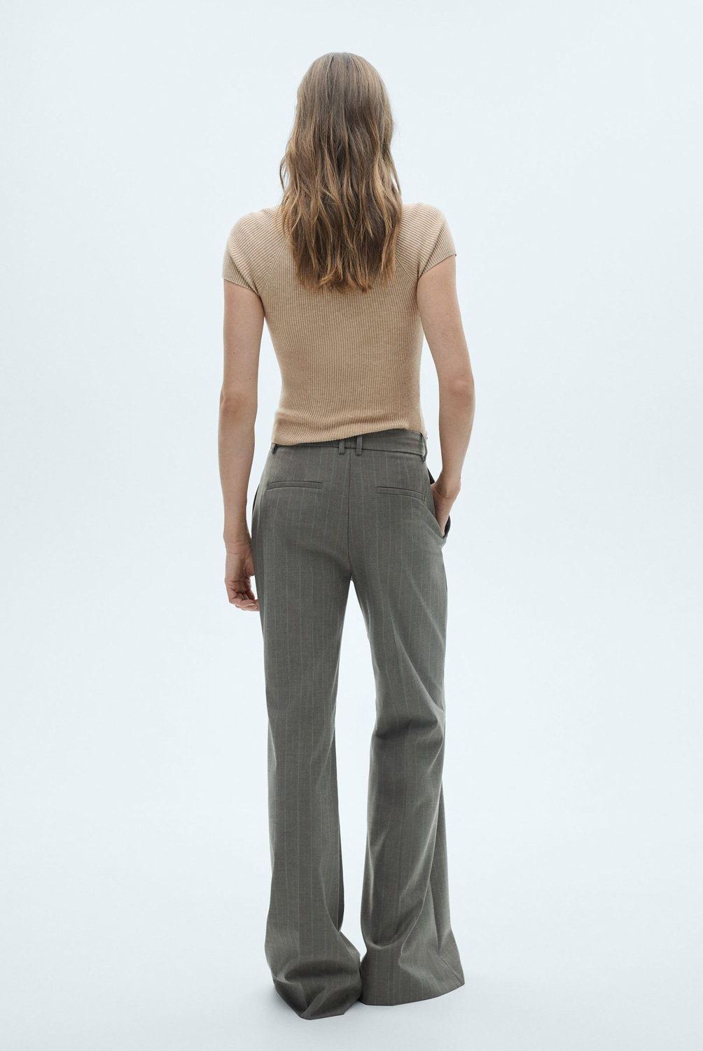 MANGO - Sweater Canalé Cuello Perkins Mujer Mango