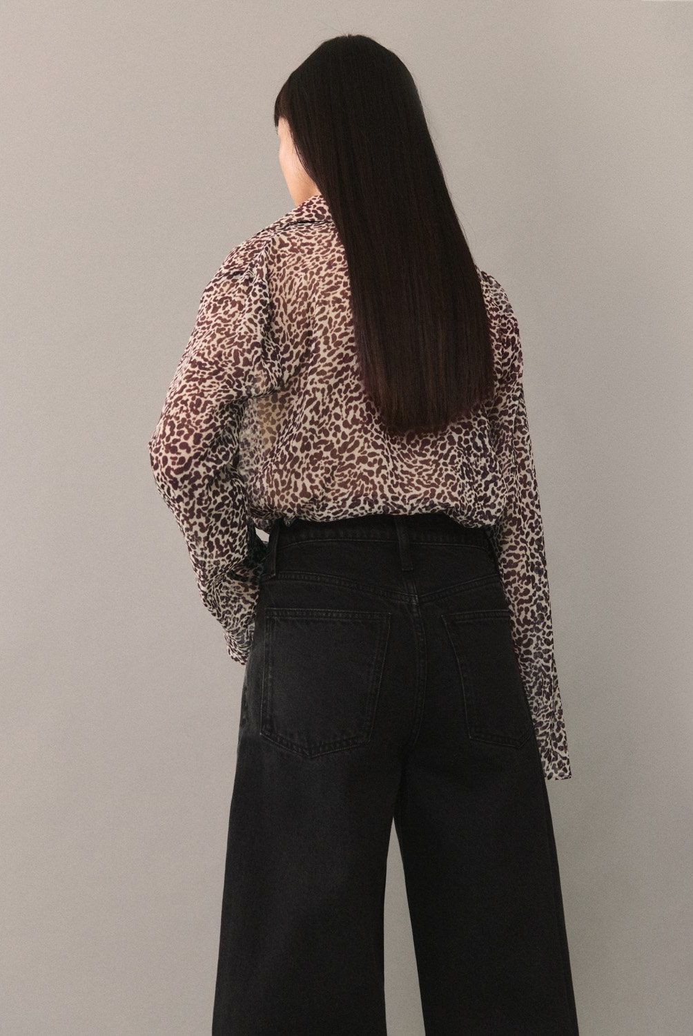 MANGO - Blusa Fluida Leopardo Mujer Mango