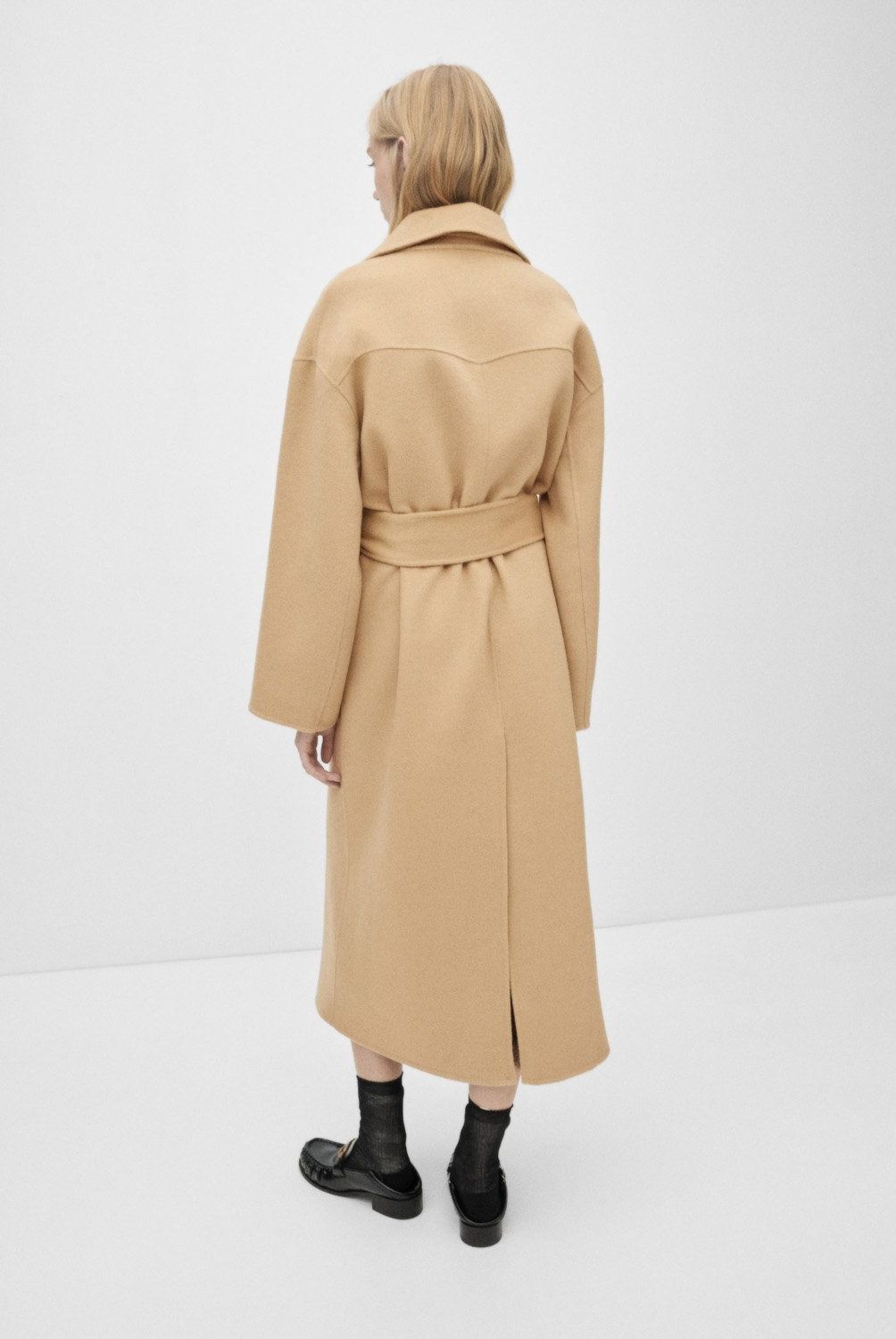 MANGO - Abrigo Lana Chaleco Desmontable Mujer Mango