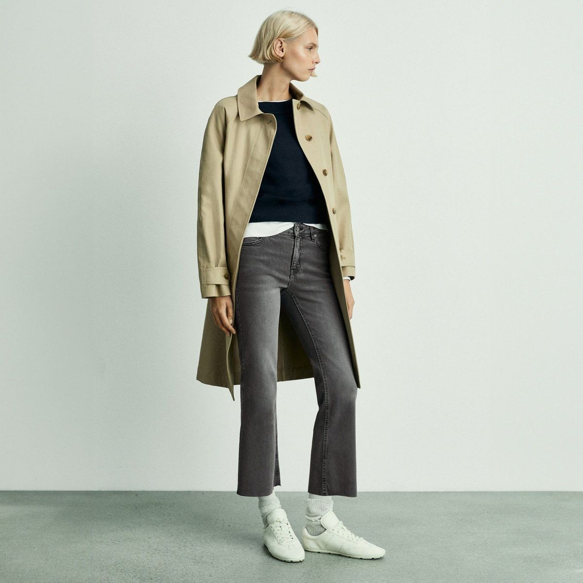 MANGO - Jeans Flare Tiro Alto Mujer Mango