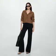 MANGO - Chaqueta Punto Botones Mujer