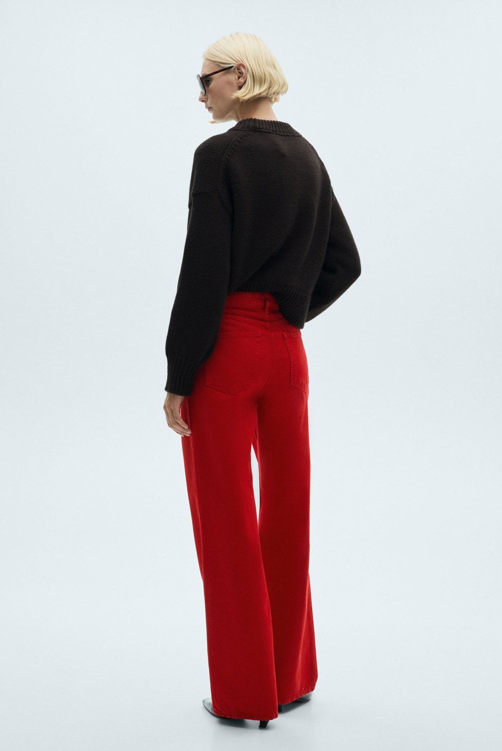 MANGO - Jeans Rectos Tiro Alto Mujer Mango