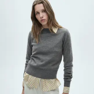 MANGO - Sweater Recto Cuello Redondo Mujer