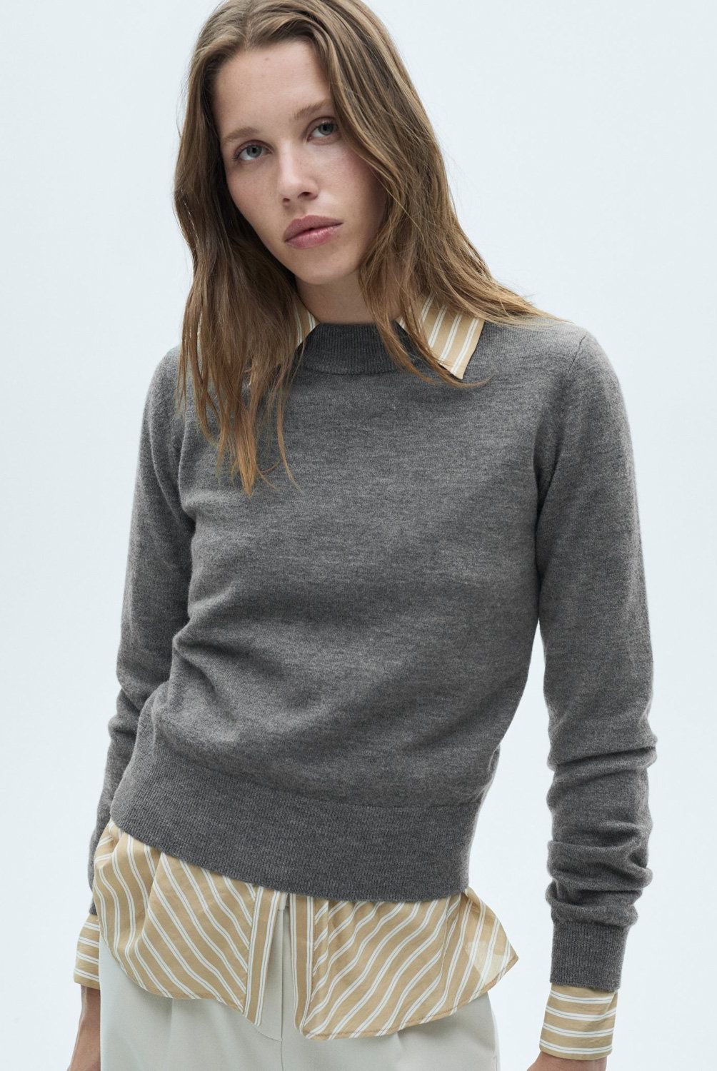 MANGO - Sweater Recto Cuello Redondo Mujer Mango
