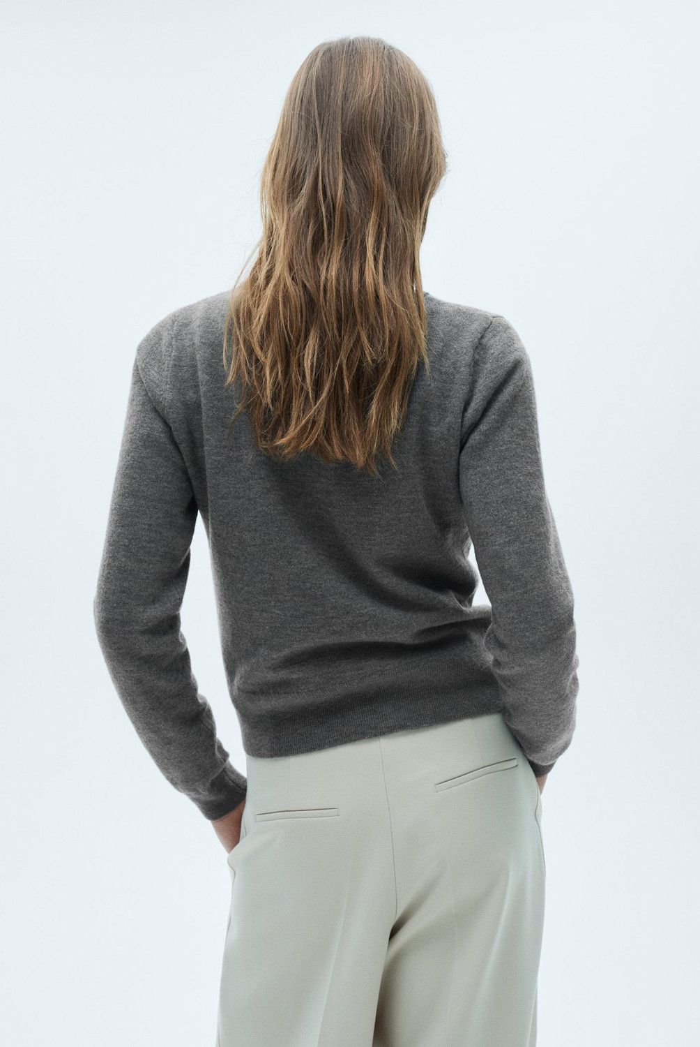 MANGO - Sweater Recto Cuello Redondo Mujer Mango