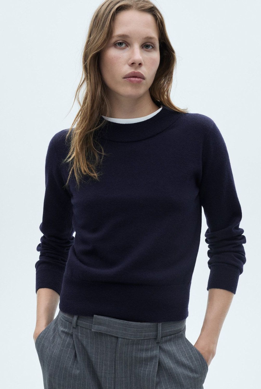 MANGO - Sweater Recto Cuello Redondo Mujer Mango