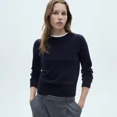 MANGO - Sweater Recto Cuello Redondo Mujer