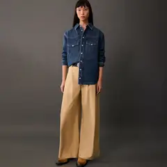 MANGO - Sobrecamisa Vaquera Oversize Mujer