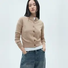 MANGO - Cárdigan Cuello Redondo Botones Mujer
