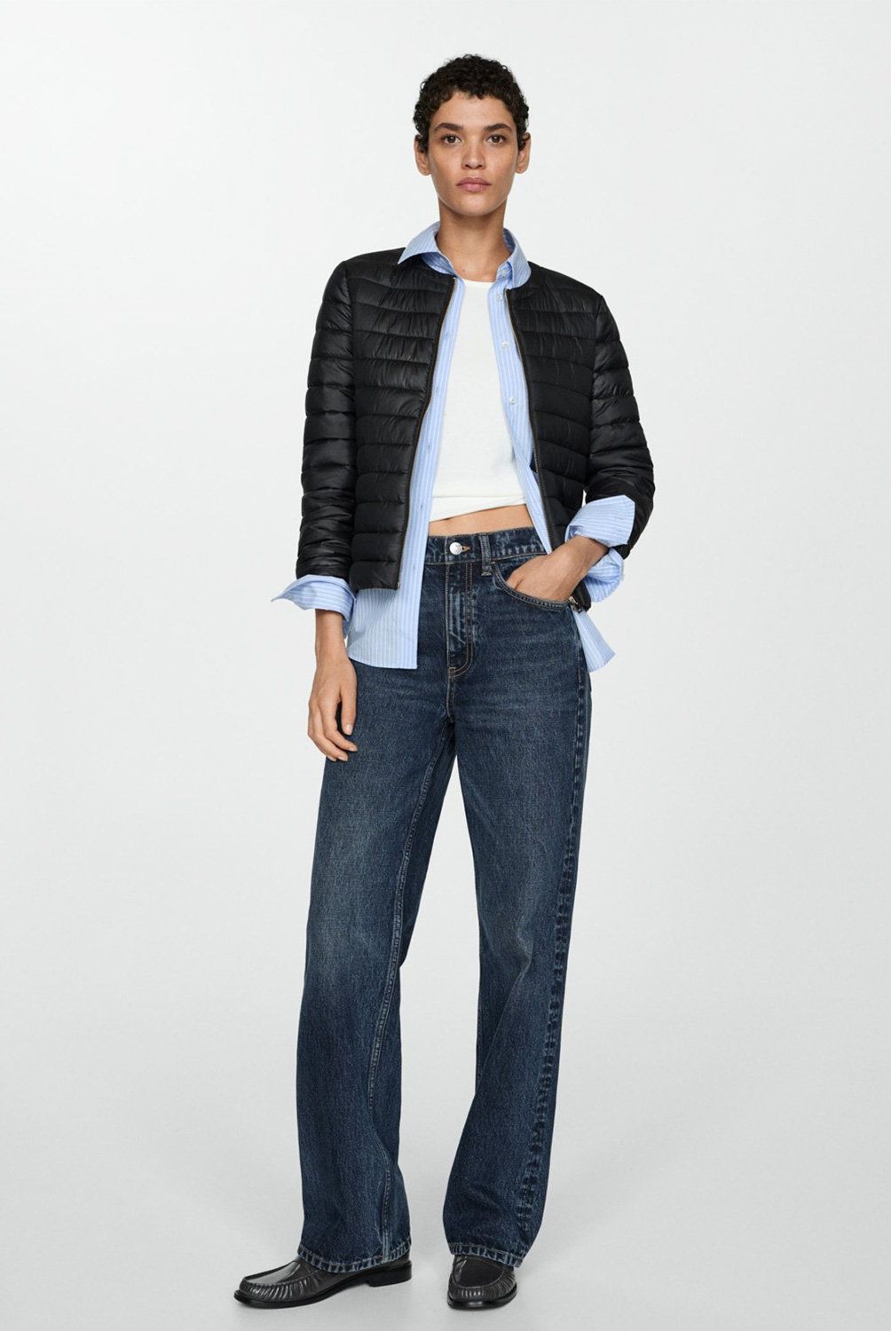 MANGO - Parka Acolchado Bolsillos Mujer Mango