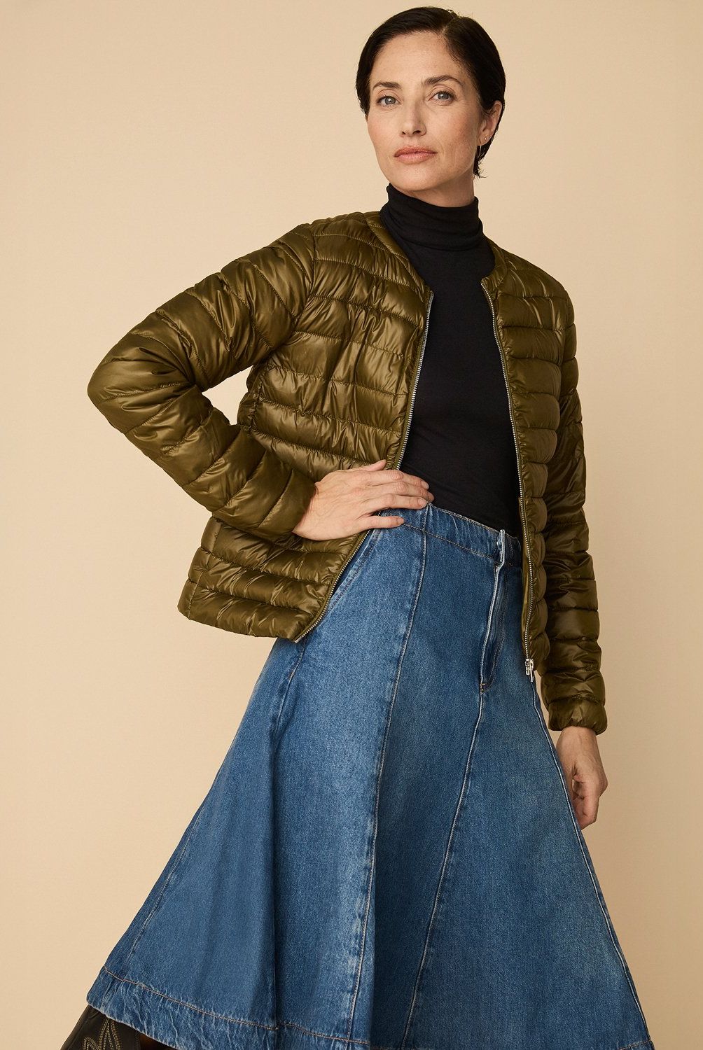 MANGO - Parka Acolchado Bolsillos Mujer Mango