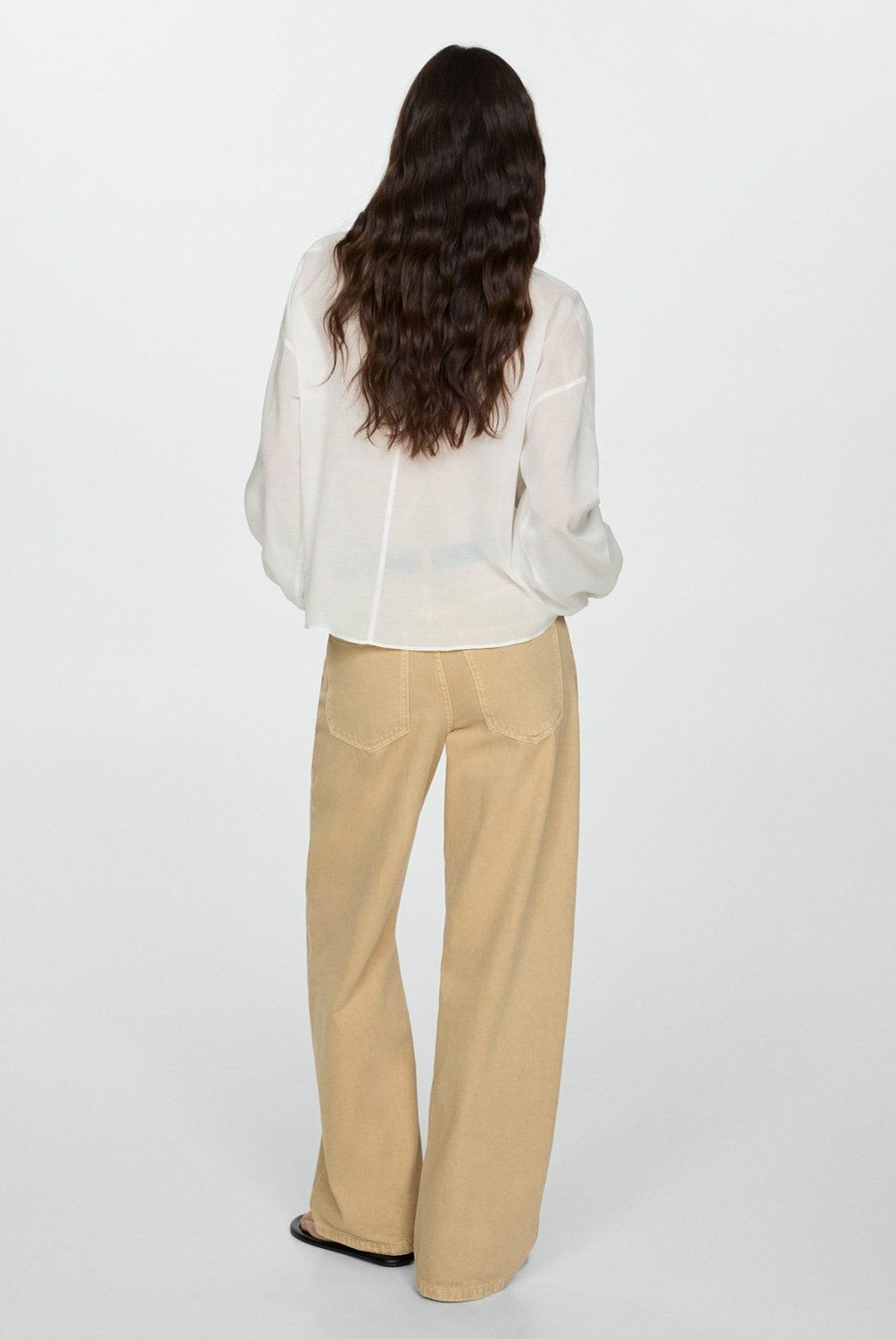 MANGO - Blusa Detalles Bordados Mujer Mango