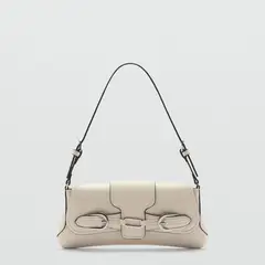 MANGO - Bolso Hombro Detalle Hebillas Mujer