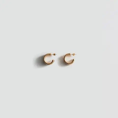 MANGO - Aros Textura Mujer