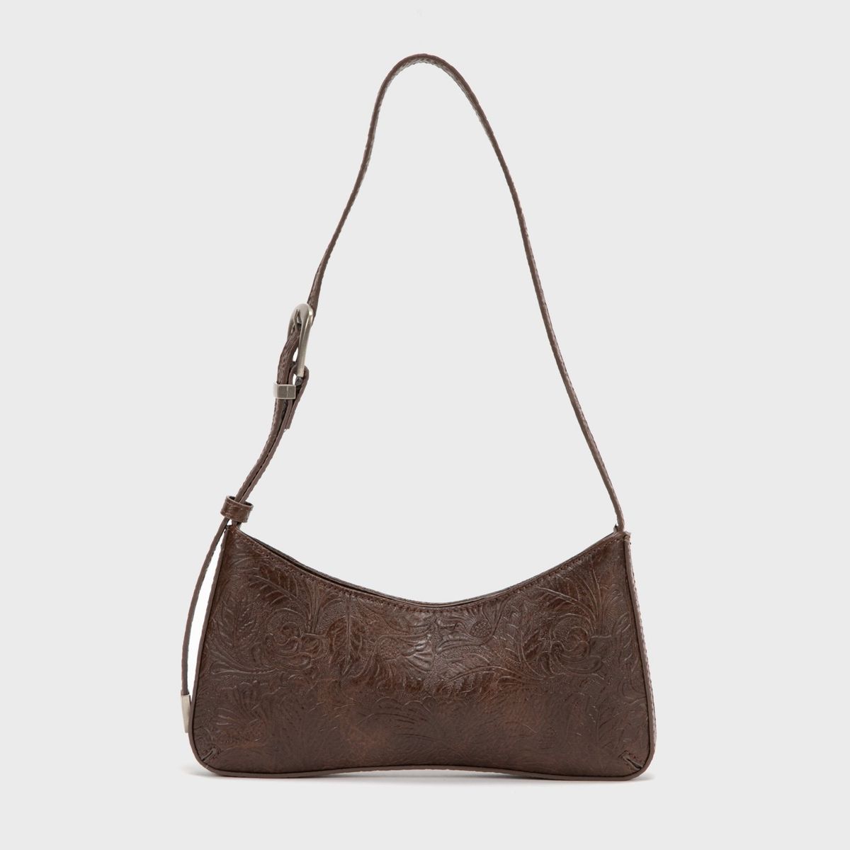 MANGO - Bolso Hombro Textura Mujer Mango
